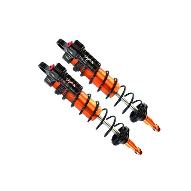 Alum. 6061-T6 L-Shape Piggy Back Dämpfer 143mm hi. orange