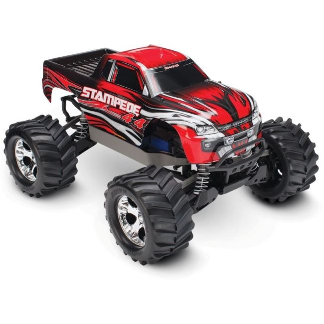 TRAXXAS Stampede 4x4 rot RTR +12V-Lader+Akku