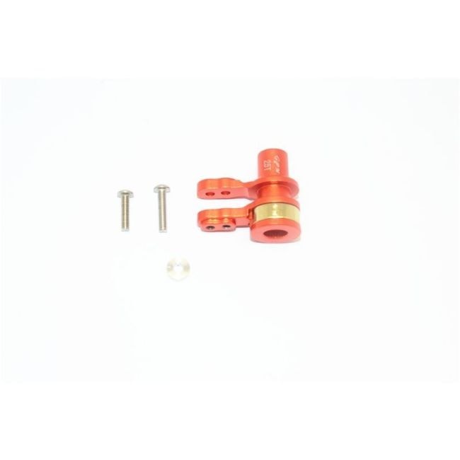 ALUMINUM 25T SERVO HORN W. BUILT-IN SPRING -4PC SET orange