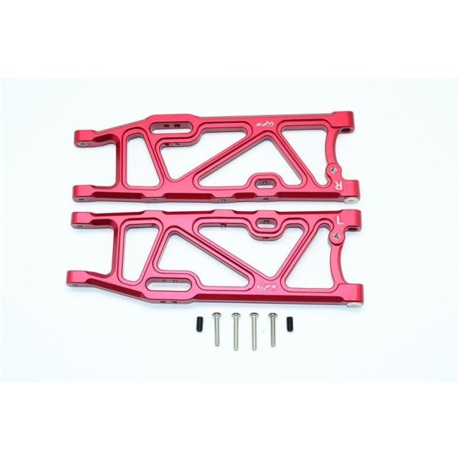 ALUMINUM REAR LOWER ARMS -1PR red