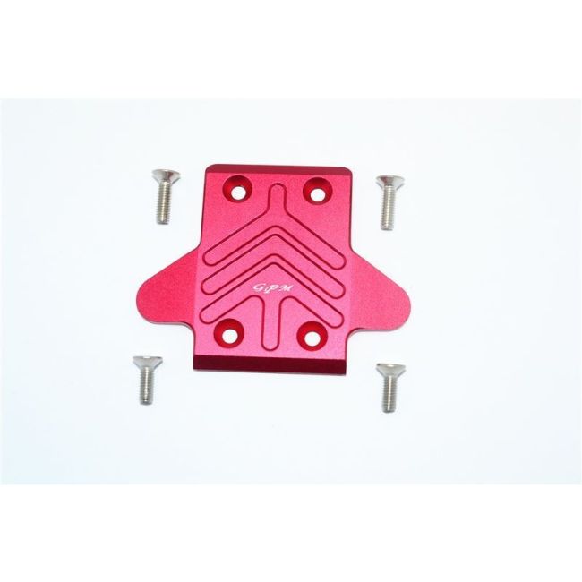 ALUMINUM FRONT CHASSIS PROTECTION PLATE -5PC SET red