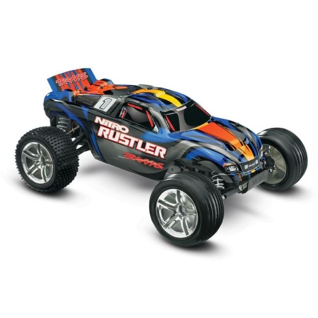 TRAXXAS Nitro-Rustler 2.4GHz +12V-Lader +TSM