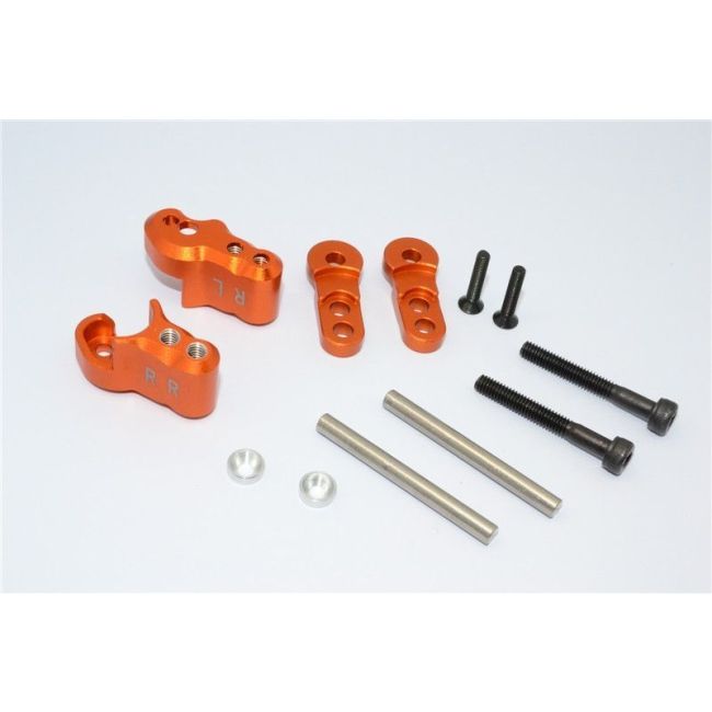 ALUMINIUM REAR ADJUSTABLE SHOCK MOUNT - 1SET orange