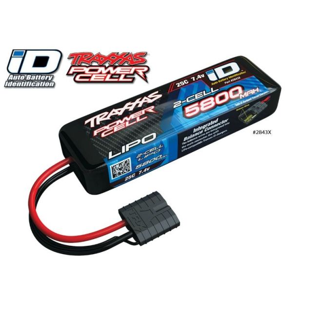 LiPo-vermogenscel 5800mAh 7,4V 2s 25C