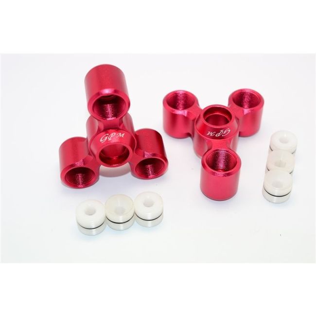 ALUMINUM REAR KNUCKLE ARMS - 1PR red