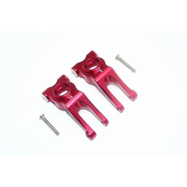 ALUMINUM REAR KNUCKLE ARM - 4PC SET red