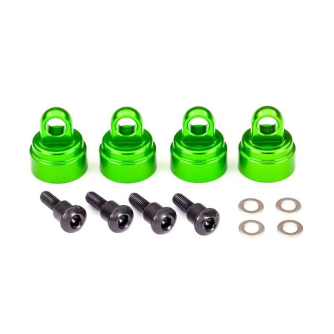 koop Ultra shock caps aluminium groen (4) by Traxxas for only € 15,95 in TRX 3500 tot 3999, Schokbrekers, Ultra Schokbrekers at Bliek Modelbouw, Bliek Modelbouw. Beschikbaar