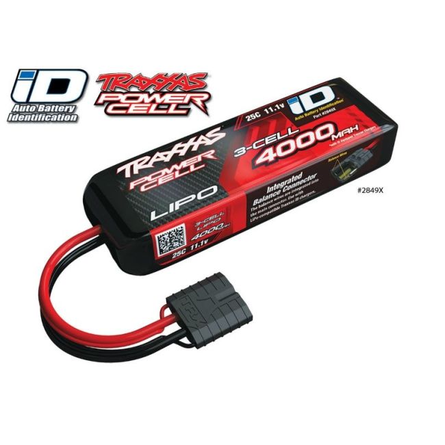 LiPo-vermogenscel 4000mAh 11,1V 3s 25C