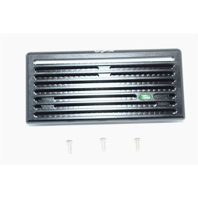 ALUMINUM FRONT GRILL FOR TRX4 DEFENDER - 5 PC SET black