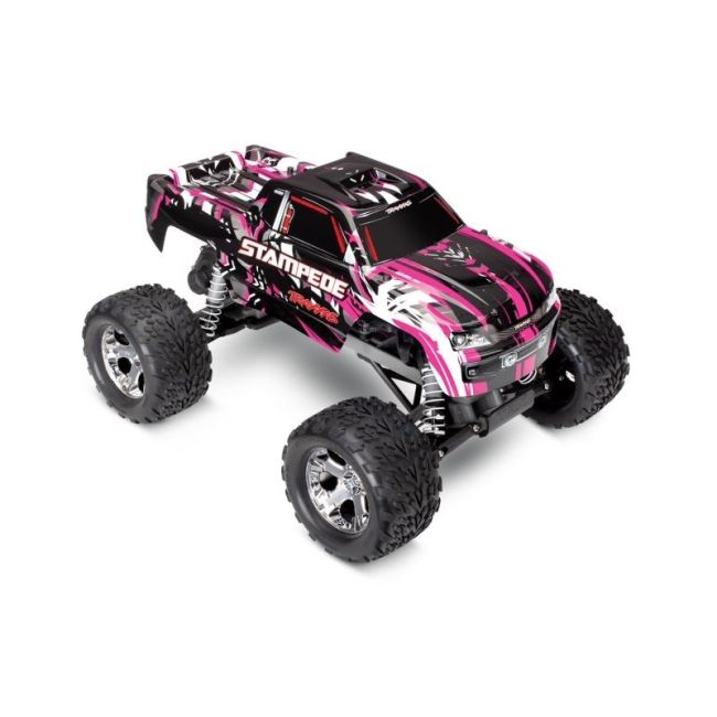 TRAXXAS Stampede pink RTR +12V-Lader+Akku