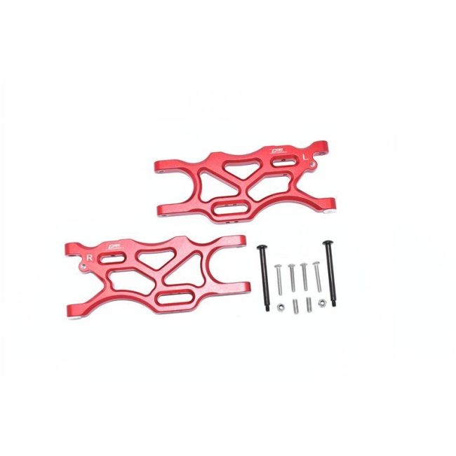 ALUMINUM REAR LOWER ARMS -18PC SET red