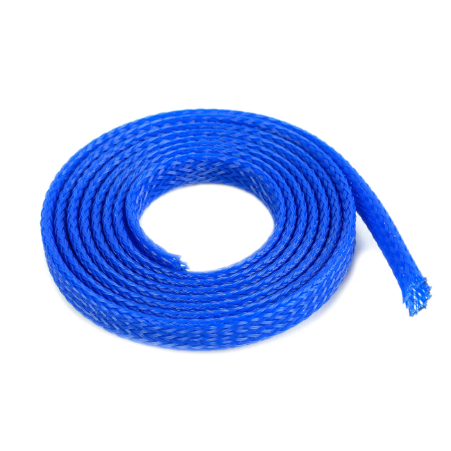 Revtec - Wire Protection Sleeve - Braided - 6mm - Blue - 1m