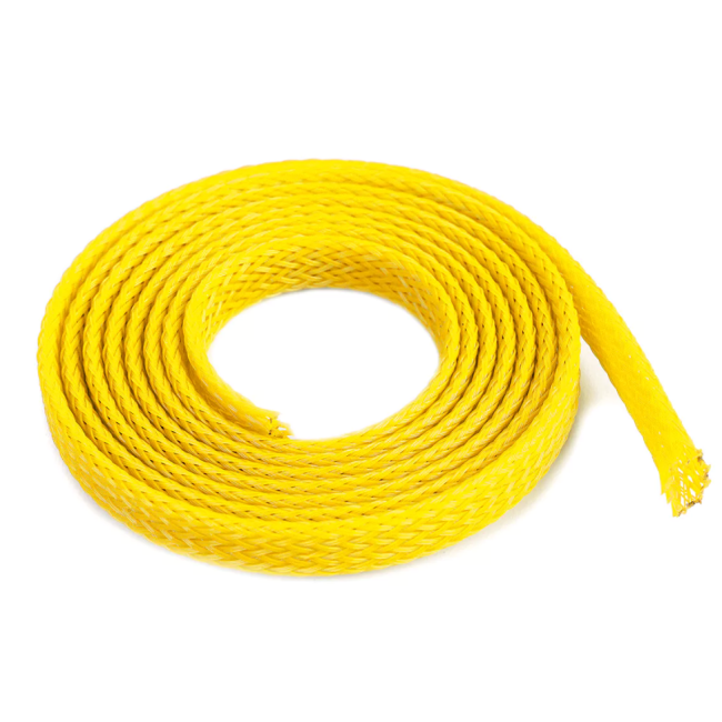 Revtec - Wire Protection Sleeve - Braided - 6mm - Yellow - 1m