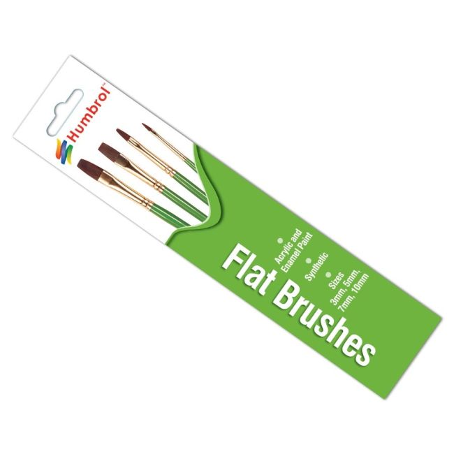 BRUSH PACK - FLAT 3, 5, 7, 10 (1/19) *