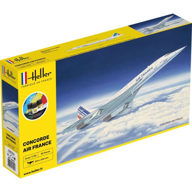 Heller 1/125 STARTER KIT CONCORDE AIR FRANCE