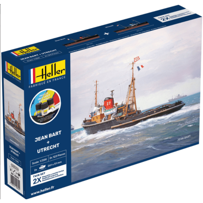 Heller: STARTER KIT JEAN BART + UTRECHT Twinset in 1:200