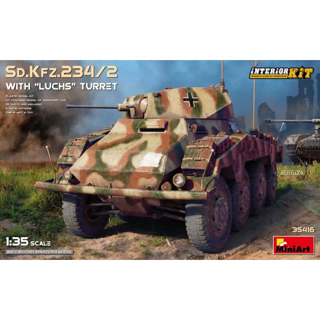 1/35 SD.KFZ 234/2 WITH LUCHS TURRET INT. KIT 