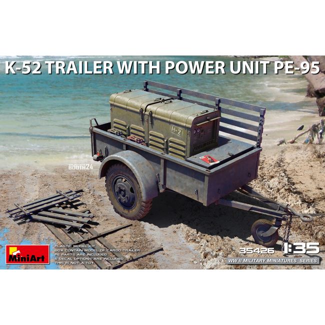 1/35 K-52 TRAILER W/POWER UNIT PE-95 