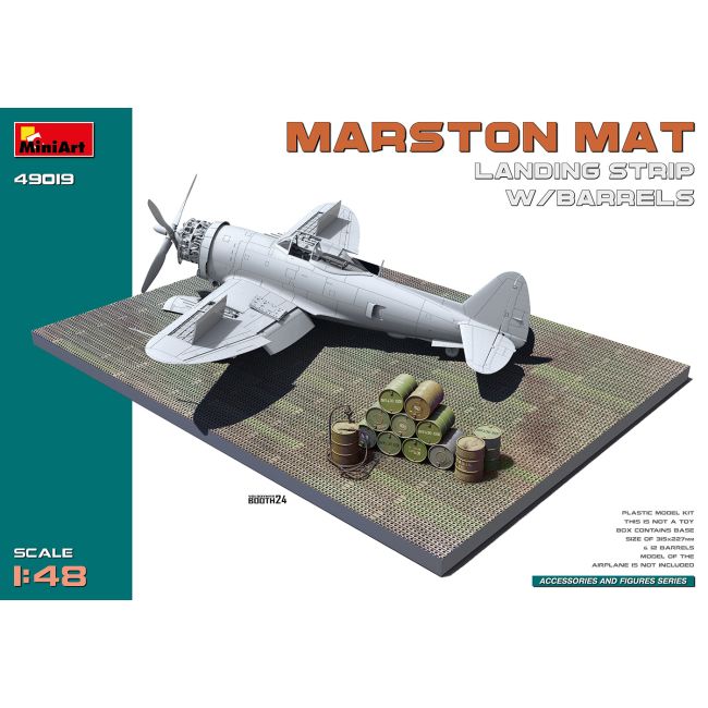 1/48 MARSTON MAT LANDING STRIP W/BARRELS (9/24) *