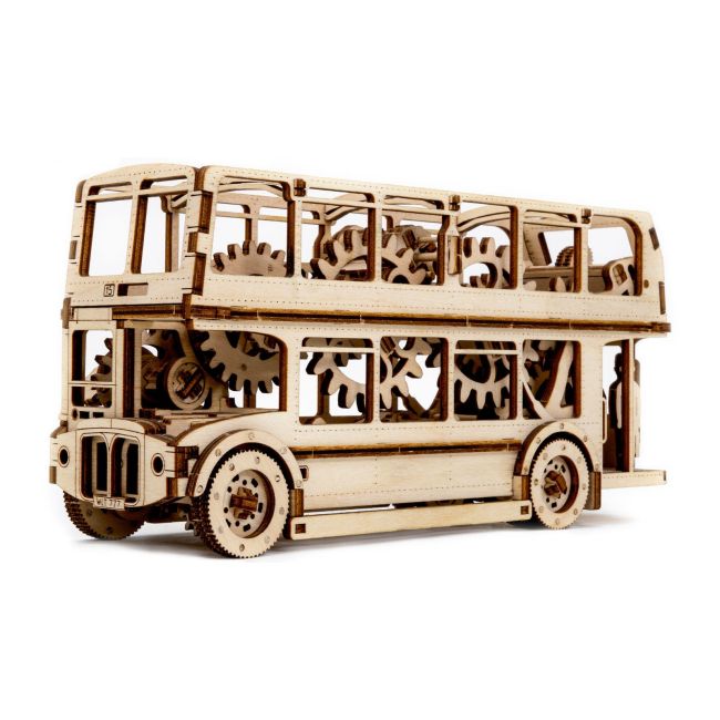 Tiny Adventures - London Bus Houten functionele modellen om in elkaar te zetten 