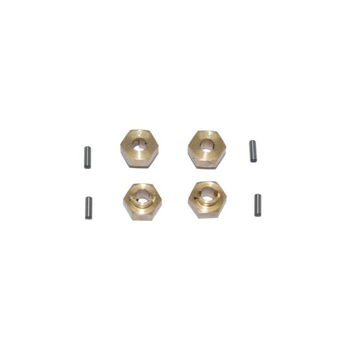 BRASS  HEX ADAPTERS 3.5MM THICK-8PC SET
