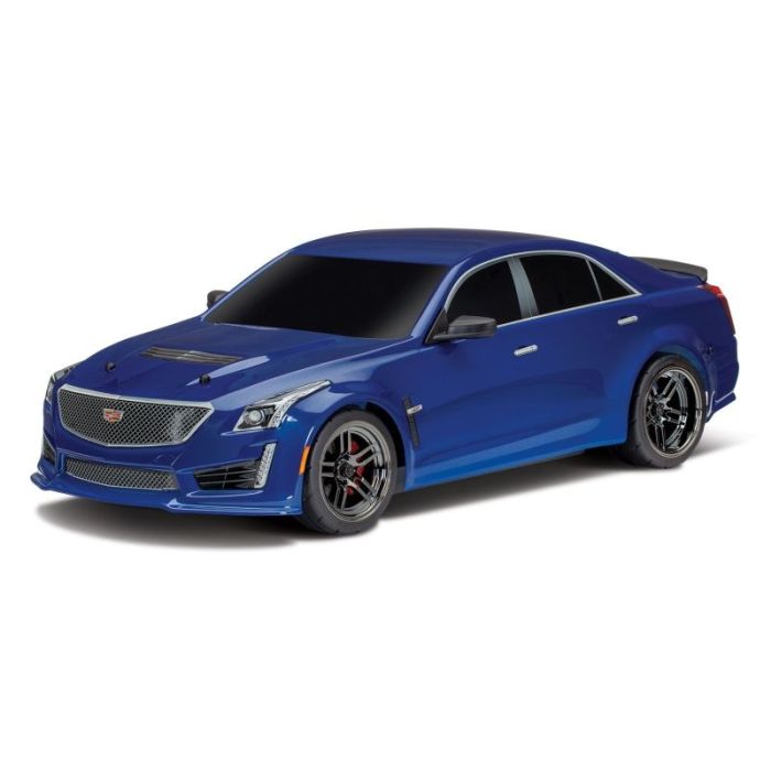 Carrosserie Cadillac CTS-V blauw met aanbouwdelen & stickers