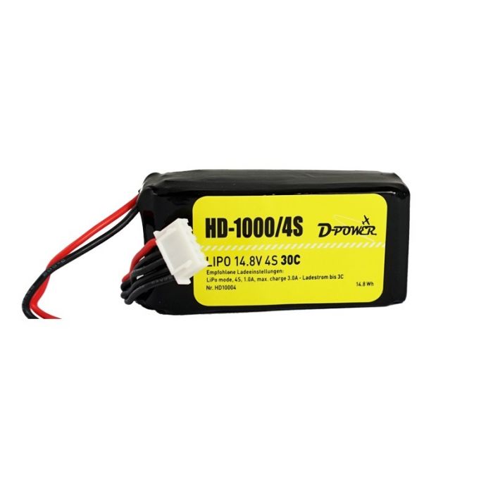 D-Power HD-1000 4S Lipo (14,8V) 30C - T-Stecker