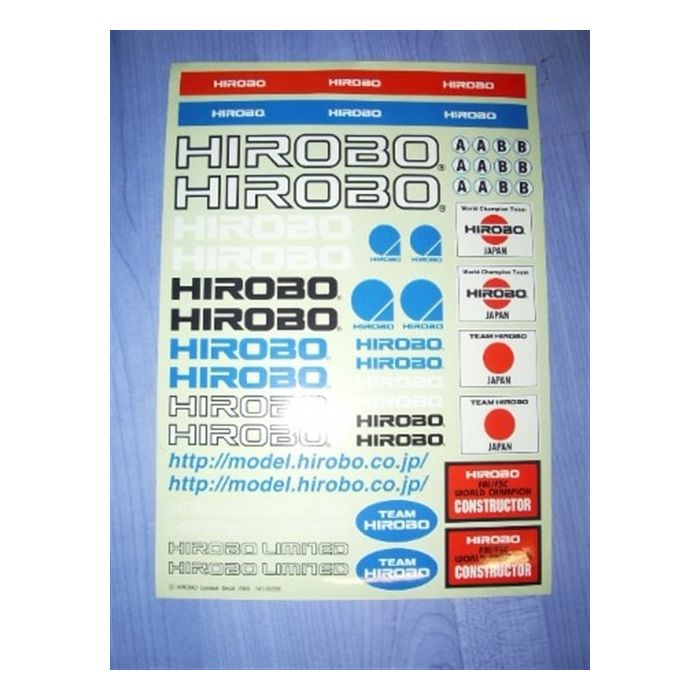 Hirobo Wettkampfaufkleber Set (H)