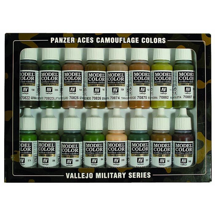 Panzer Aces Set (16 Farben) (Camouflage for Patterns)