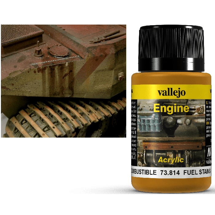 Vallejo Weathering Effects Engine Effect Fuel Stains 40 ml