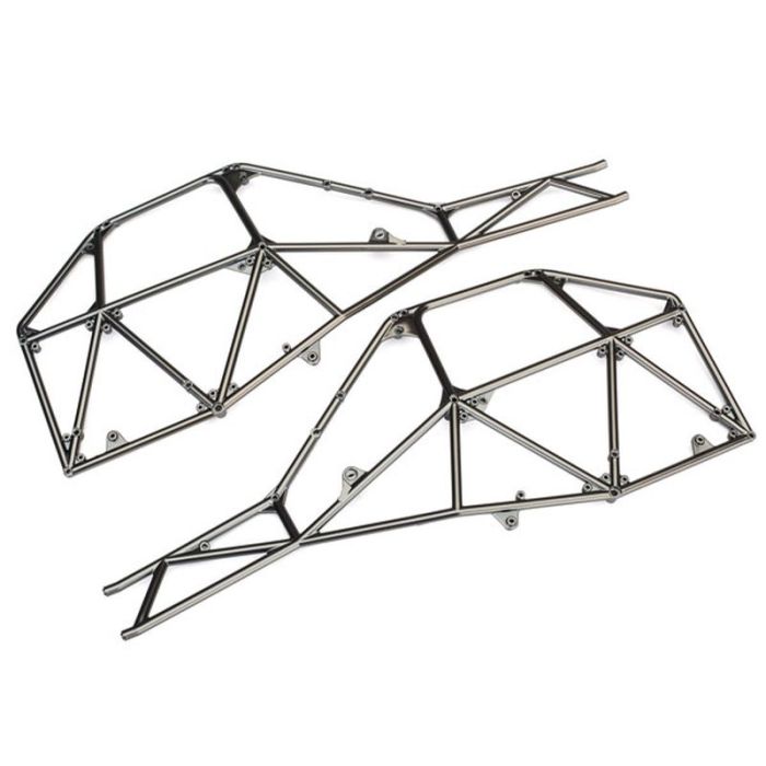 koop Buisframe chassis zijpanelen satijn zwart-chroom l&r by Traxxas for only € 52,95 in TRX 8000 tot 8499 at Bliek Modelbouw, Bliek Modelbouw. Beschikbaar