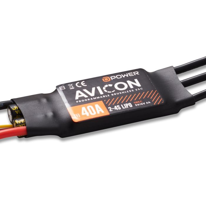 D-Power AVICON 40A S-BEC Brushless Regelaar