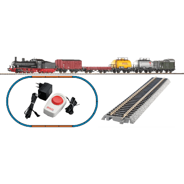 S-Set Güterzug Dampflok G7 + 5 Wg. A-Gleis & B III