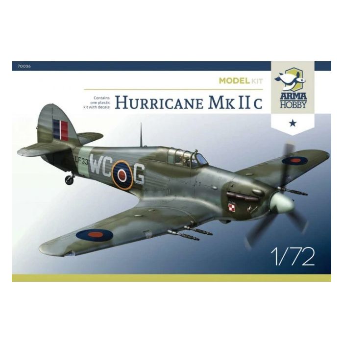 Arma Hobby: Hurricane Mk IIc Model Kit in 1:72 