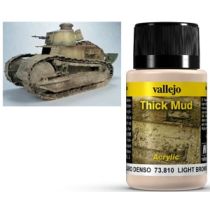 Vallejo Weathering Effects Thick Mud Light Brown 40 ml