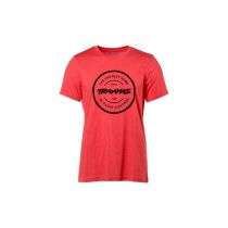T-Shirt rot/Logo schwarz L