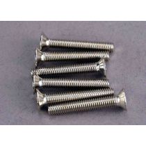 TRX2590, Screws, 3x20mm countersunk machine screws (6)