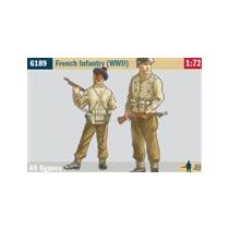 FRENCH INFANTRY (WWII) 49 FIGURES 1:72 (4/19) *