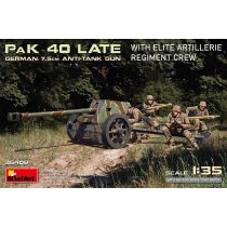 Miniart 1/35 GERMAN 7.5 ANTI-TANK GUN PAK 40 LATE W/ EARC