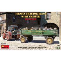 MiniArt 38038 - German Tractor D8506 With Trailer - 1:35