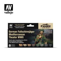 Vallejo Model Color Set: German Fallschirmjäger Mediterranean Theater WWII