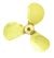 Brass Propeller3Bl-35-R-1/8
