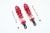 ALUMINUM FRONT ADJUSTABLE DAMPERS 100MM-10PC SET red