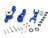 ALUMINIUM STEERING ASSEMBLY - 1SET blue