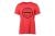 T-shirt rood/logo zwart S