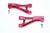 ALUMINUM FRONT UPPER ARMS -4PC SET red