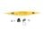 SCALE ACCESSORIES: CANOE WITH ACCESSORIES -14PC SET yellow