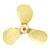 BRASS PROPELLER 70-L-3BL-M4