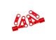 Wishbone 6061-T6 aluminum front top l/r red