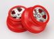 koop SCT 2.2/3.0 velgen mat chroom/rood 14mm (2) by Traxxas for only € 12,95 in TRX 5750 tot 5999 at Bliek Modelbouw, Bliek Modelbouw. Beschikbaar